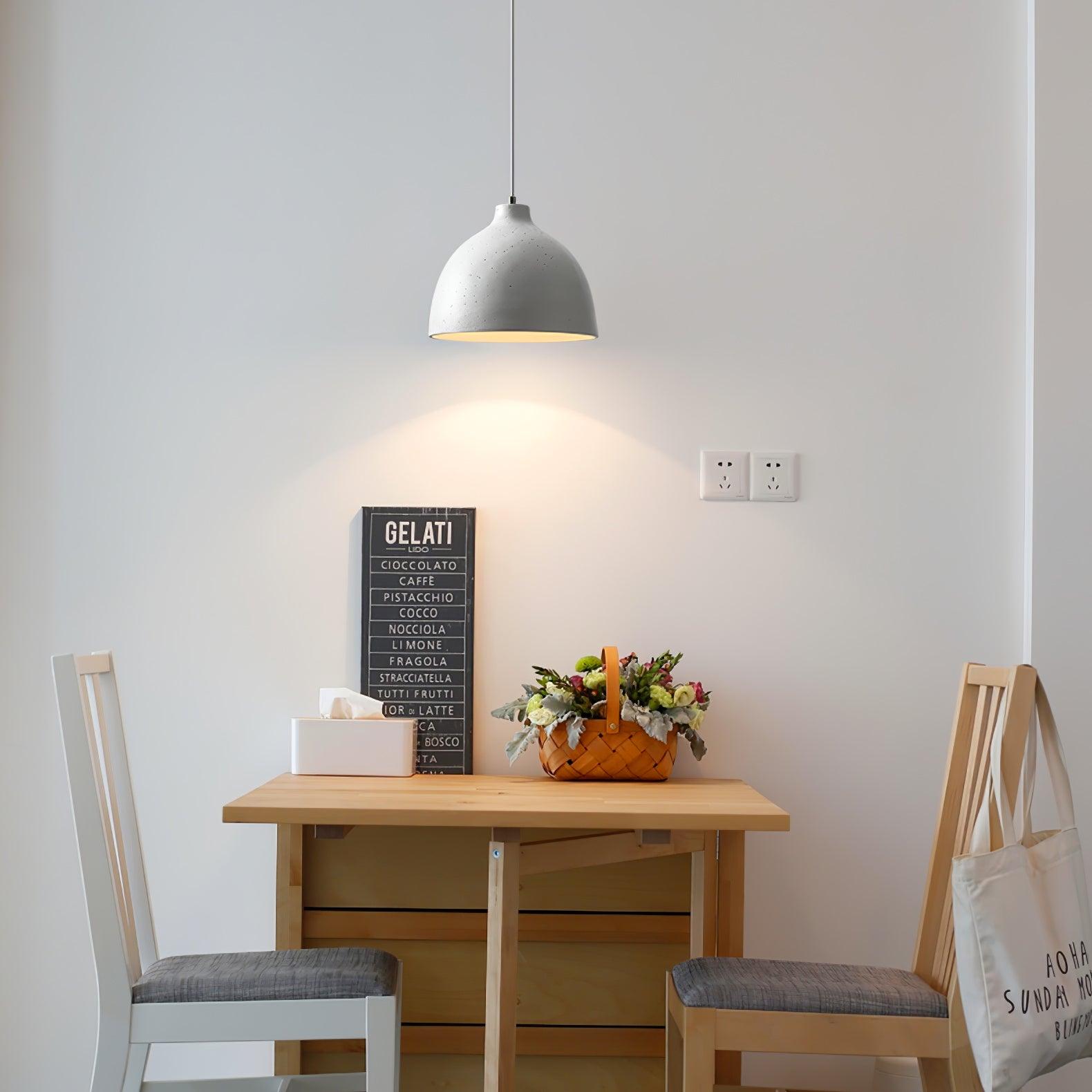 Modern Resin Bowl Pendant Light Hanging Ceiling Lamp for Kitchen and Dining Room