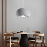 Modern Resin Cloud Donut Pendant Light Creative Semicircle LED Chandelier for Living Room