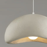 Modern Resin Cloud Donut Pendant Light Creative Semicircle LED Chandelier for Living Room