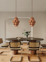 Modern Resin Cream Pendant Light Minimalist Hanging Ceiling Lamp for Home Interior