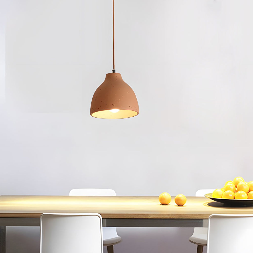 Modern Resin Dome Pendant Light with Adjustable Hanging Cord for Kitchen and Dining Room