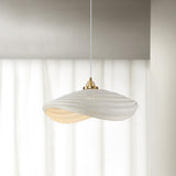 Modern Resin Flow Form Layered Pendant Light Organic Sculptural Ceiling Lamp