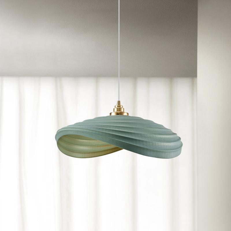 Modern Resin Flow Form Layered Pendant Light Organic Sculptural Ceiling Lamp