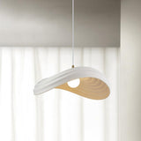 Modern Resin Flow Form Layered Pendant Light Organic Sculptural Ceiling Lamp