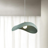 Modern Resin Flow Form Layered Pendant Light Organic Sculptural Ceiling Lamp
