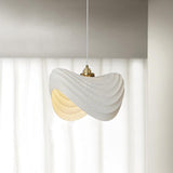 Modern Resin Flow Form Layered Pendant Light Organic Sculptural Ceiling Lamp
