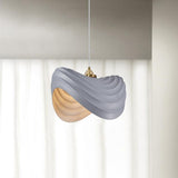 Modern Resin Flow Form Layered Pendant Light Organic Sculptural Ceiling Lamp