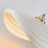 Modern Resin Flow Form Layered Pendant Light Organic Sculptural Ceiling Lamp