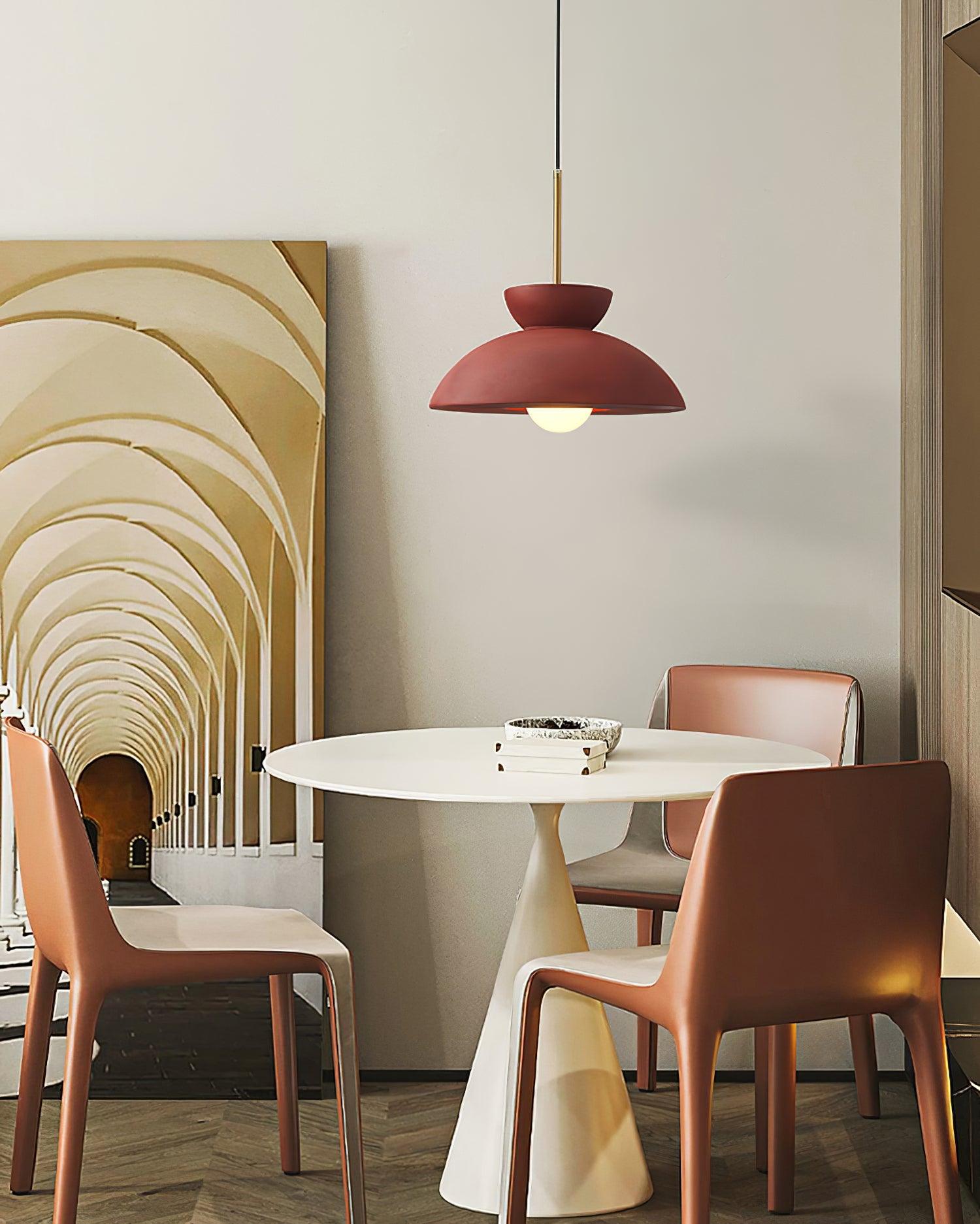 Modern Resin Inverted Cone Pendant Light for Dining Room and Kitchen Island