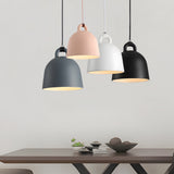Modern Resin Semicircle Bell Pendant Light Nordic Minimalist Art Chandelier for Dining Room Kitchen Island