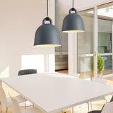 Modern Resin Semicircle Bell Pendant Light Nordic Minimalist Art Chandelier for Dining Room Kitchen Island