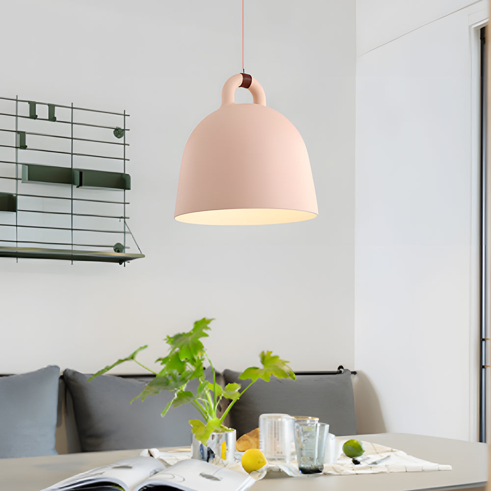 Modern Resin Semicircle Bell Pendant Light Nordic Minimalist Art Chandelier for Dining Room Kitchen Island