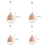 Modern Resin Semicircle Bell Pendant Light Nordic Minimalist Art Chandelier for Dining Room Kitchen Island