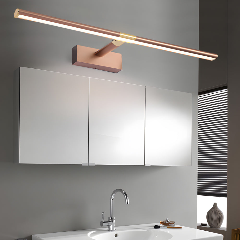 Modern Retractable LED Bathroom Vanity Mirror Light with Adjustable Matte Aluminum Rod