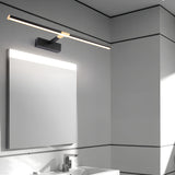Modern Retractable LED Bathroom Vanity Mirror Light with Adjustable Matte Aluminum Rod