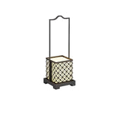 Modern Retro Solar Powered Outdoor Lantern Waterproof LED Lawn Light with Portable Handle