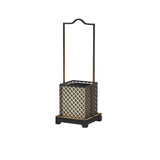 Modern Retro Solar Powered Outdoor Lantern Waterproof LED Lawn Light with Portable Handle