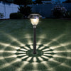 Modern RGB and Warm White Solar Pathway Lights Waterproof Outdoor Landscape Lamps 4 Pack