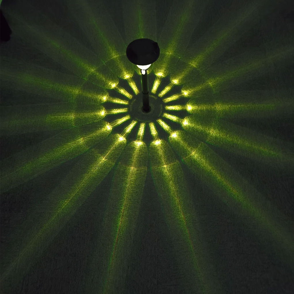 Modern RGB and Warm White Solar Pathway Lights Waterproof Outdoor Landscape Lamps 4 Pack