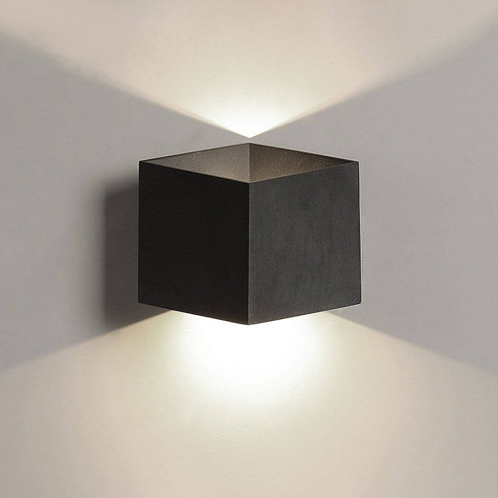 Modern Rhombus LED Outdoor Wall Light Waterproof Exterior Up and Down Sconce for Patio and Garden