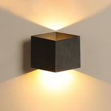 Modern Rhombus LED Outdoor Wall Light Waterproof Exterior Up and Down Sconce for Patio and Garden