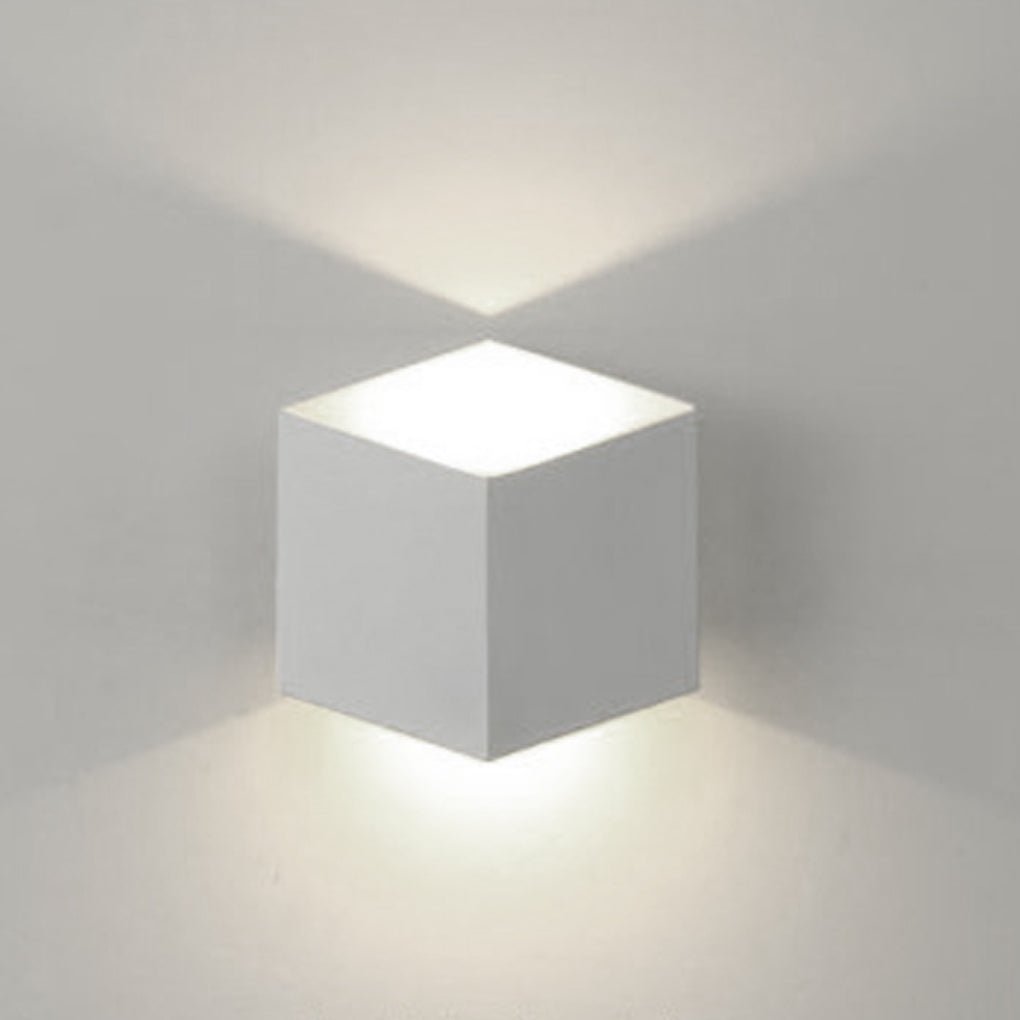 Modern Rhombus LED Outdoor Wall Light Waterproof Exterior Up and Down Sconce for Patio and Garden