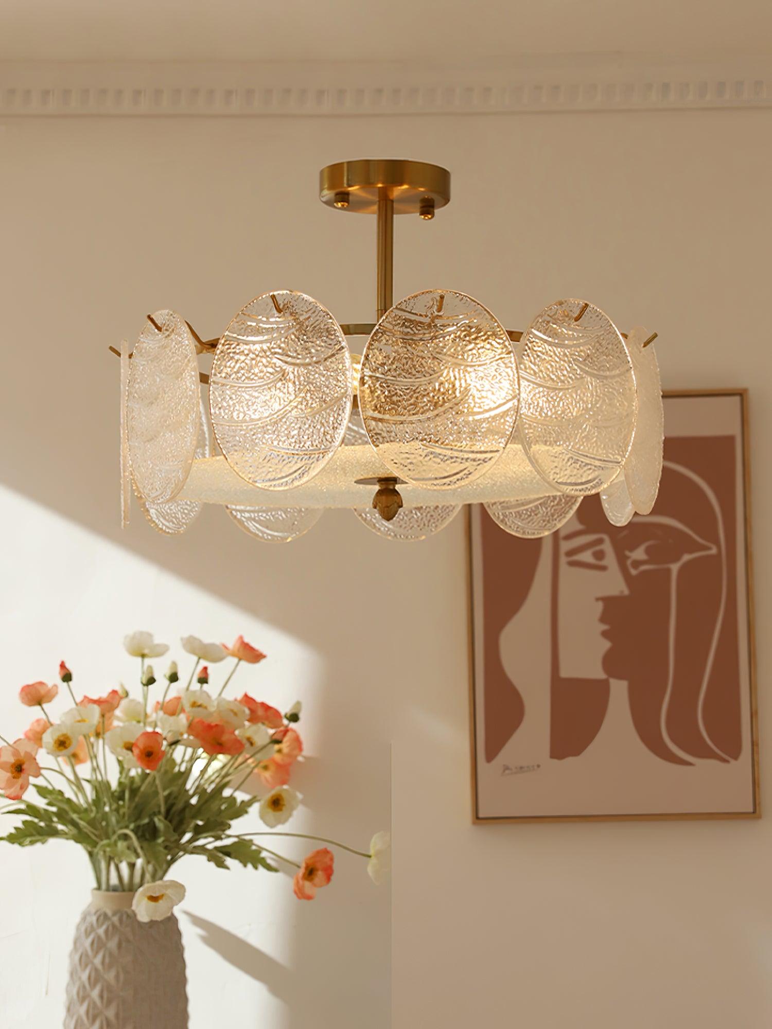 modern-ribbed-glass-chandelier-ceiling-lamp-with-clear-panels-and-gold-finish-hardware