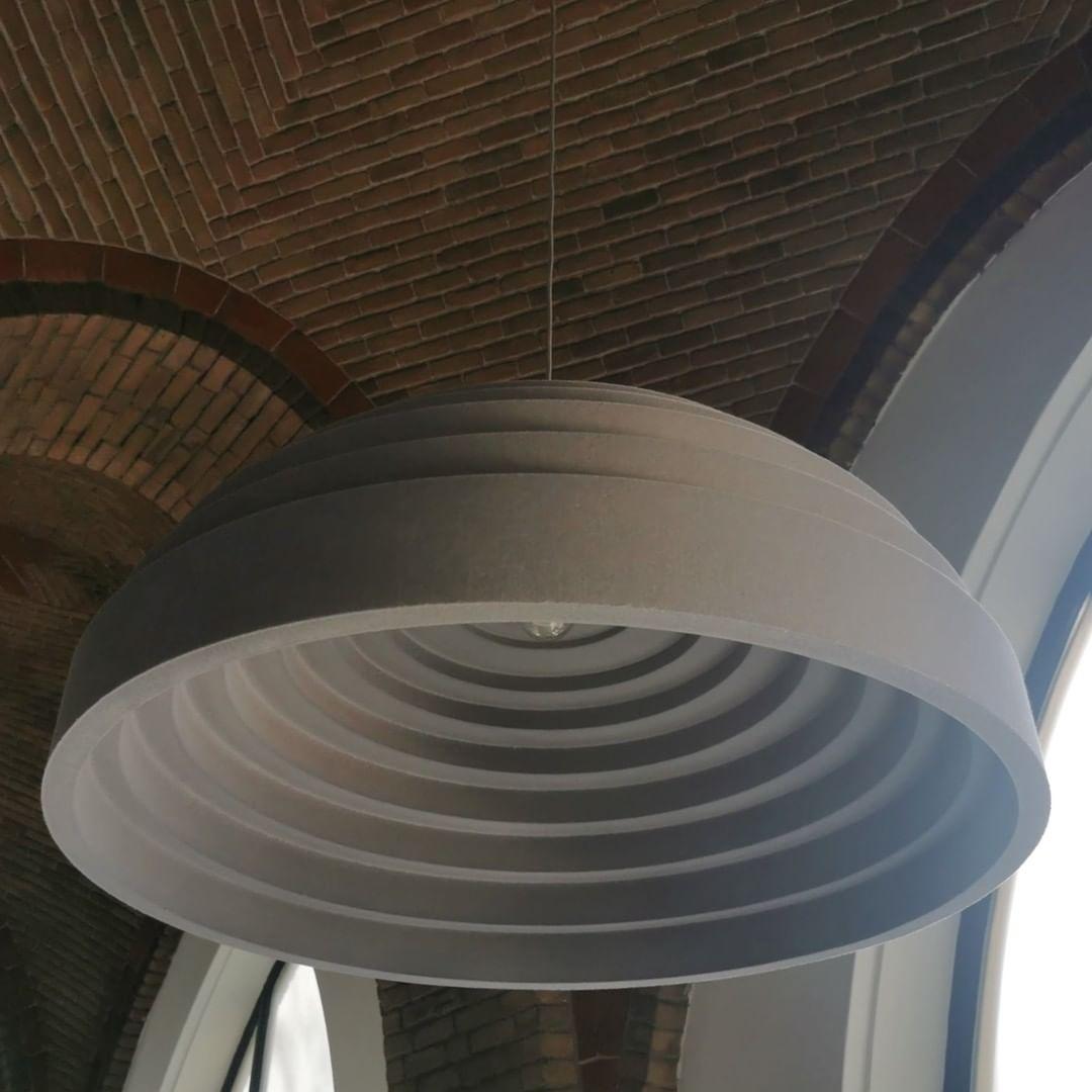 Modern Rice Field Acoustic Ceiling Lamp with Sound Absorbing Melamine Foam and Resin Finish