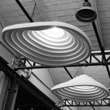 Modern Rice Field Acoustic Ceiling Lamp with Sound Absorbing Melamine Foam and Resin Finish