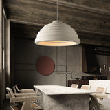 Modern Rice Field Sound Absorbing Resin Pendant Light Textured Acoustic Hanging Lamp for Offices and Homes
