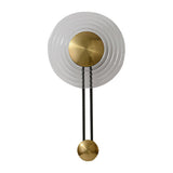 Modern Ripple Glass LED Wall Sconce with Corrugated Shade for Bedside and Living Room Decor