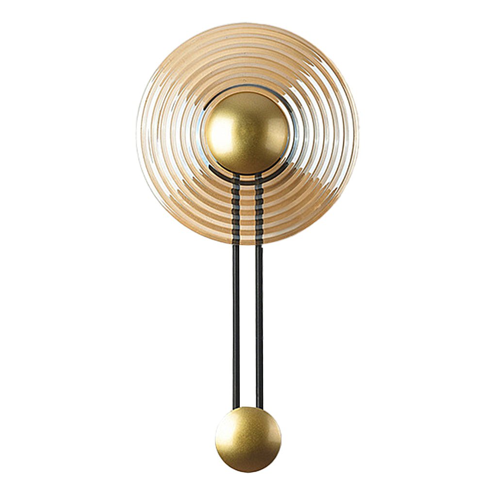 Modern Ripple Glass LED Wall Sconce with Corrugated Shade for Bedside and Living Room Decor