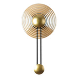 Modern Ripple Glass LED Wall Sconce with Corrugated Shade for Bedside and Living Room Decor