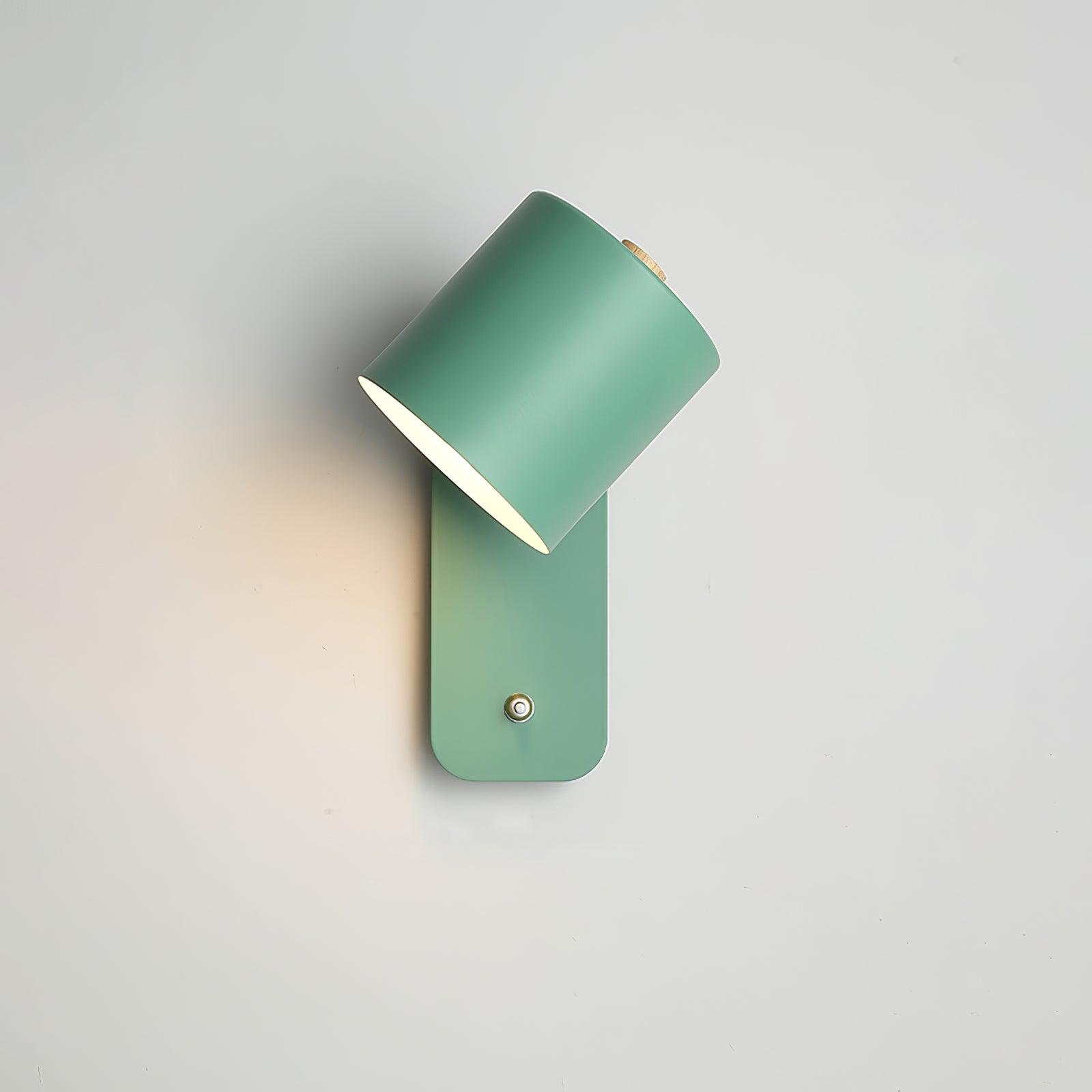 Modern Rotatable Cylinder Wall Lamp Adjustable Metal Sconce for Bedroom and Living Room