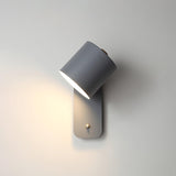 Modern Rotatable Cylinder Wall Lamp Adjustable Metal Sconce for Bedroom and Living Room