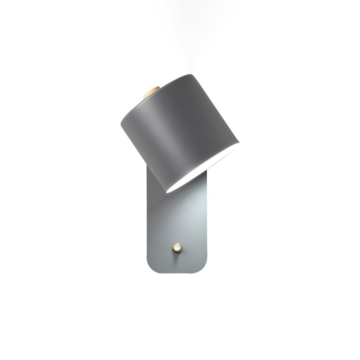 Modern Rotatable Cylinder Wall Lamp Adjustable Metal Sconce for Bedroom and Living Room