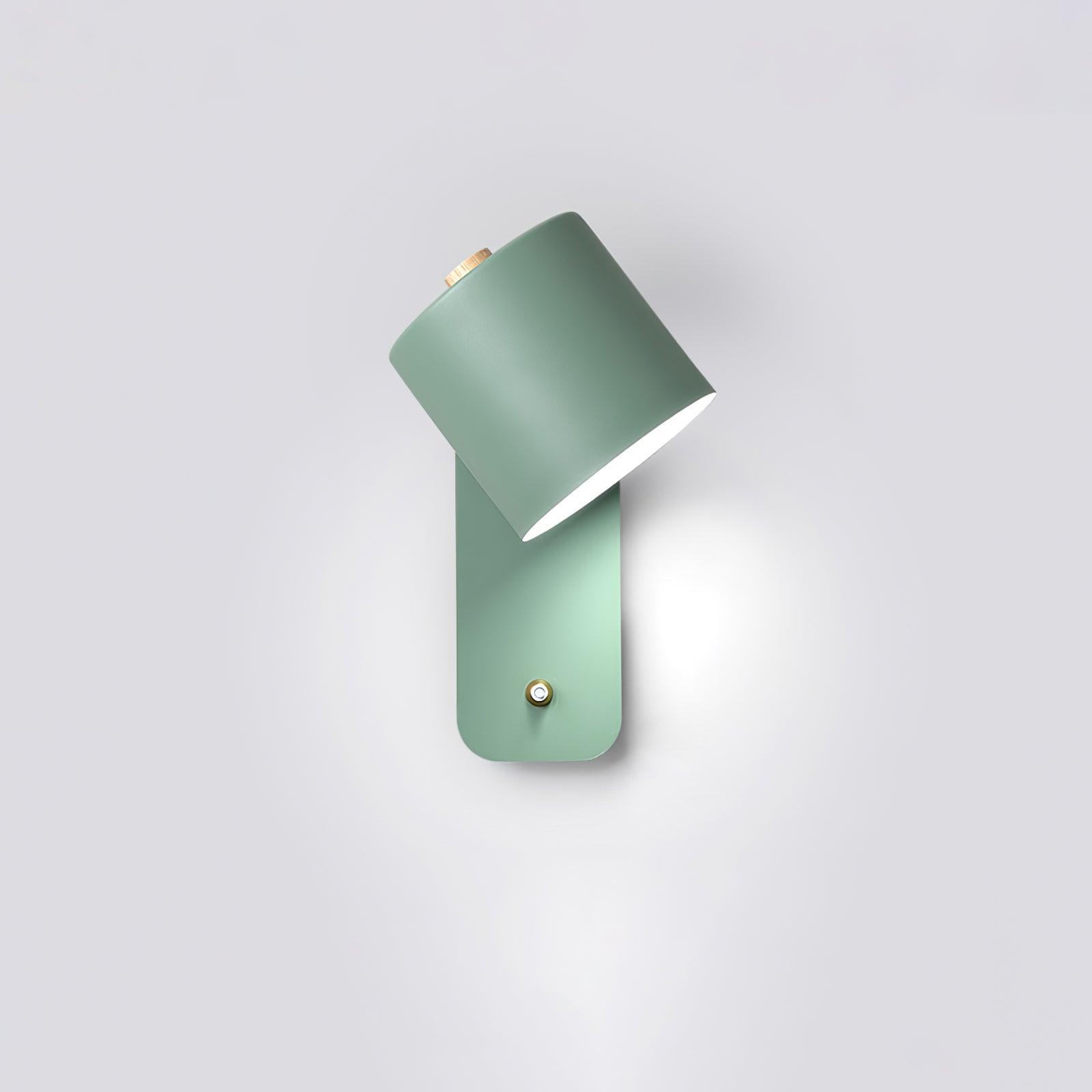 Modern Rotatable Cylinder Wall Lamp Adjustable Metal Sconce for Bedroom and Living Room