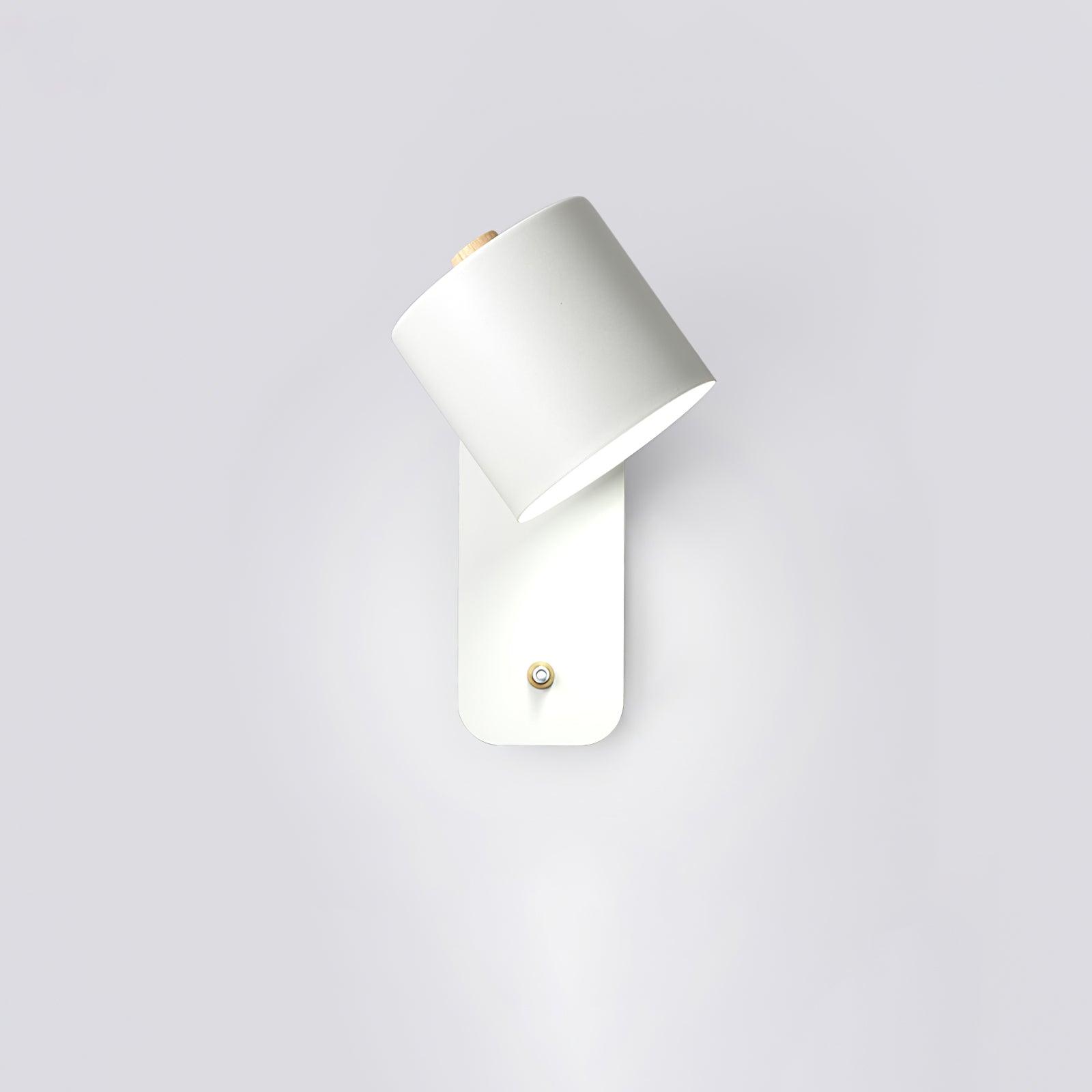 Modern Rotatable Cylinder Wall Lamp Adjustable Metal Sconce for Bedroom and Living Room