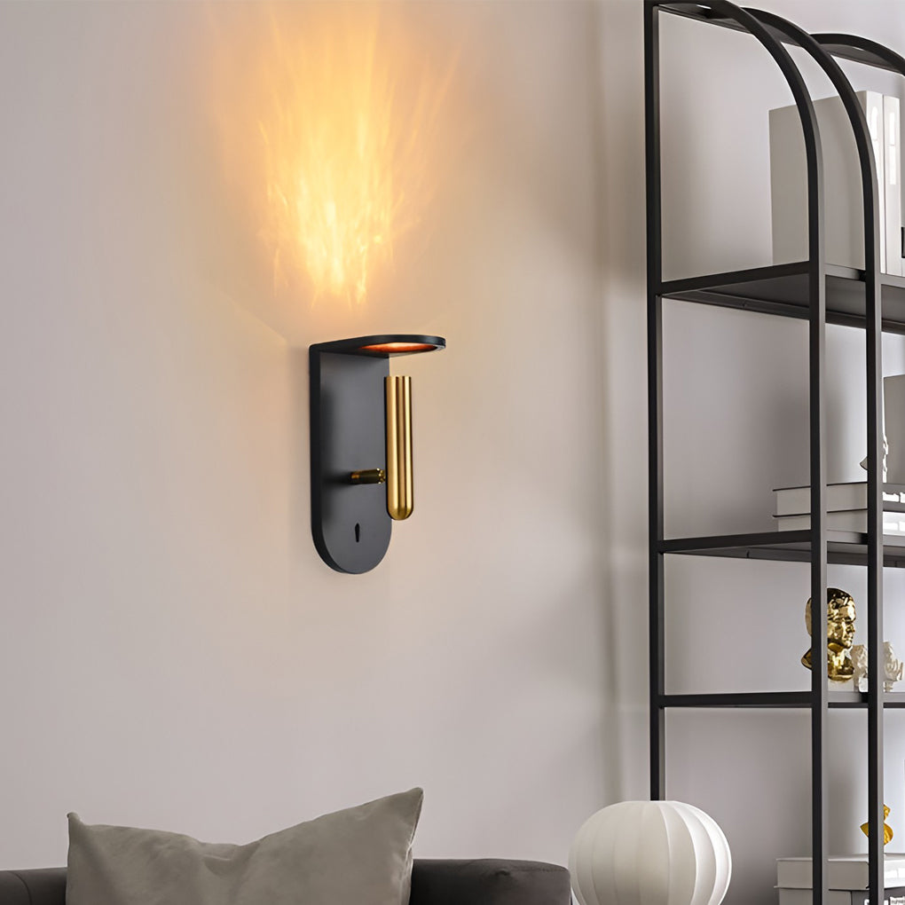 Modern Rotatable LED Flame Wall Sconce Nordic Acrylic Wall Lamp for Living Room Bedroom