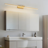 Modern Rotatable LED Mirror Vanity Light Copper Wall Sconce for Bathroom and Dressing Room