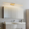 Modern Rotatable LED Mirror Vanity Light Copper Wall Sconce for Bathroom and Dressing Room