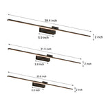 Modern Rotatable LED Mirror Vanity Light Copper Wall Sconce for Bathroom and Dressing Room