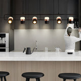 Modern Rotatable LED Nordic Chandelier Electroplated Metal Pendant Light for Dining Room
