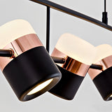 Modern Rotatable LED Nordic Chandelier Electroplated Metal Pendant Light for Dining Room