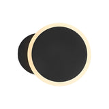 Modern Rotatable LED Wall Sconce Round Iron Acrylic Bedside Lighting Fixture for Bedroom Hallway