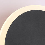 Modern Rotatable LED Wall Sconce Round Iron Acrylic Bedside Lighting Fixture for Bedroom Hallway