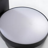 Modern Rotatable Motion Sensor Outdoor Wall Sconce Waterproof LED Exterior Lamp in Black