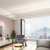 Modern Rotatable Skyline Linear LED Ceiling Light Slim Adjustable Steel Strip Fixture for Home