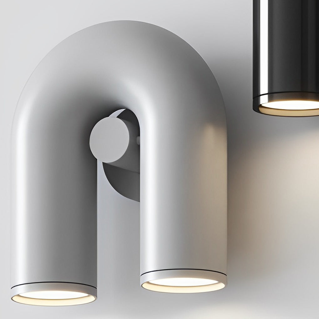 Modern Rotatable U Shaped LED Wall Lamp Nordic Style Industrial Water Pipe Sconce Lighting