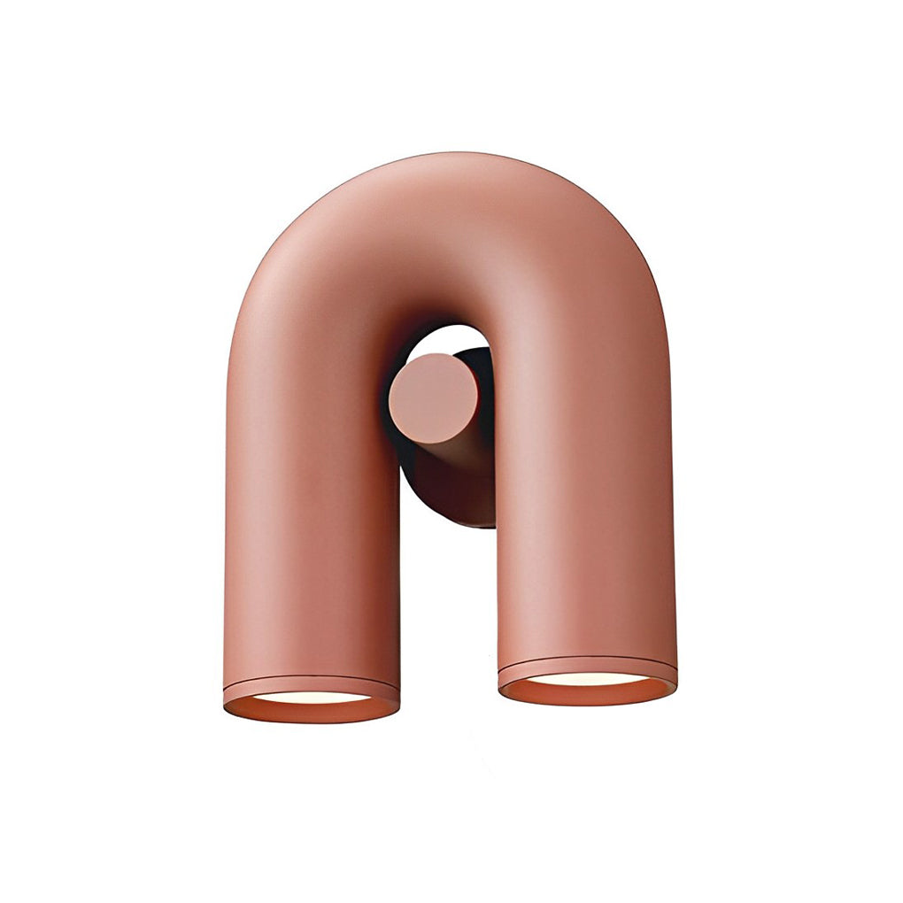 Modern Rotatable U Shaped LED Wall Lamp Nordic Style Industrial Water Pipe Sconce Lighting